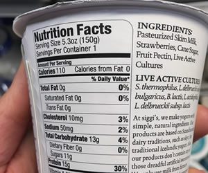nutrition facts