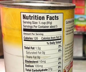 nutrition facts